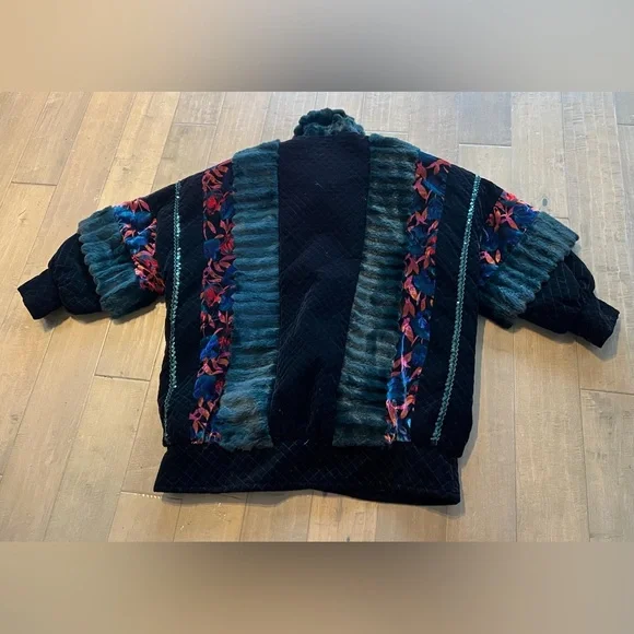 VINTAGE RABBIT FUR JACKET XL 1X